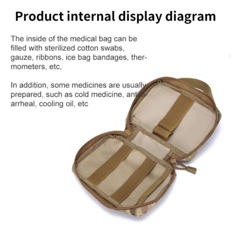 Taktikaline Molle kott Military Medical EDC EMT esmaabikoti hädaabipakk 600D Oxfordi jahimatkavöö kotid veekindlad kotid