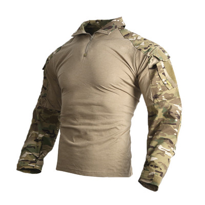 Military Uniform Shirt Camouflage Army Tactical Battle Combat Shirt Men Women Militar Special Forces Costume Hunting Clothes