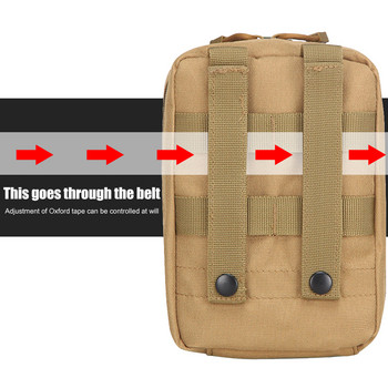 Τσάντα πρώτων βοηθειών Τακτικής τσάντας EMT Emergency Survival Θήκη για υπαίθρια τσάντα κυνηγιού Military EDC Pack Molle Tactical Waist Bag Survival