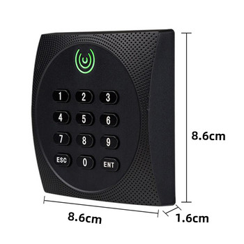 Αδιάβροχο Card Slave Reader Wiegand 26 34 Card Password Reader for Door Access Control System Rfid IC Reader