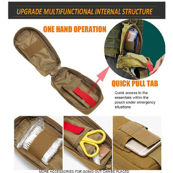 Тактическа чанта за първа помощ EMT с турникет ножица превръзка за спешни случаи IFAK Травма Военна битка