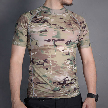 Emersongear Tactical Sport Perspiration T-Shirt MC Combat Short Sleeve Shirts Outdoor Touring Hunting Tshirt Training Daily