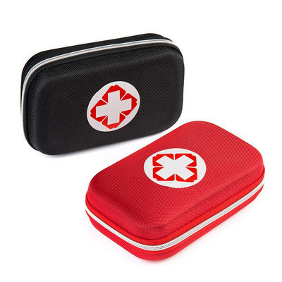 Μαύρο και κόκκινο έγχρωμο κιτ πρώτων βοηθειών Φορητές τσάντες επείγουσας ανάγκης για επιβίωση σε εξωτερικούς χώρους, ιατρικό πακέτο που τοποθετείται σε όχημα