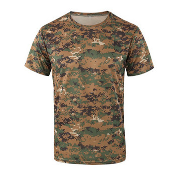 2020 Quick Drying Tactical Shirt Κυνήγι Camo Πουκάμισα Paintball Μπλουζάκια Καμουφλάζ Στρατιωτικό Φαρδύ μπλουζάκι Στρατού Ρούχα κάμπινγκ