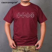 Emersongear Tactical Military Culture T-SHIRT Πακέτο κοντό μπλουζάκι ΤΥΠΟΥ Β Αθλητικά περιστασιακά ταξίδια Πεζοπορία σε εξωτερικό χώρο Ποδηλασία μόδας