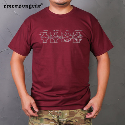 Emersongear Tactical Military Culture T-SHIRT Πακέτο κοντό μπλουζάκι ΤΥΠΟΥ Β Αθλητικά περιστασιακά ταξίδια Πεζοπορία σε εξωτερικό χώρο Ποδηλασία μόδας