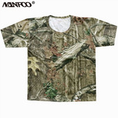 Vyriški didelio dydžio vasariniai marškinėliai trumpomis rankovėmis, pilnomis medvilninėmis kamufliažinėmis džiunglių medžioklės marškinėliais, kvėpuojantys žvejo drabužiai, sportiniai marškinėliai
