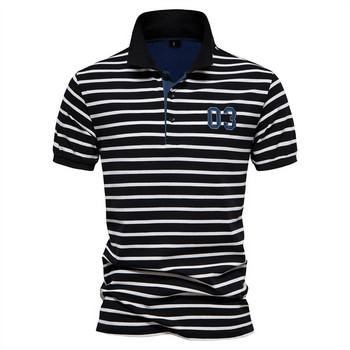 Ανδρικό μπλουζάκι πόλο Μπλουζάκι γκολφ με κοντό μανίκι για άνδρες Μπλουζάκια τακτικής Pique Jersey Tennis Casual T-shirt