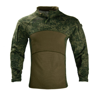 HAN WILD Tactical Combat Shirt Ανδρικό Βαμβακερό Στρατιωτικό Μπλουζάκι Καμουφλάζ Multicam Ενδύματα Στρατού των ΗΠΑ Μακρυμάνικο πουκάμισο Camo