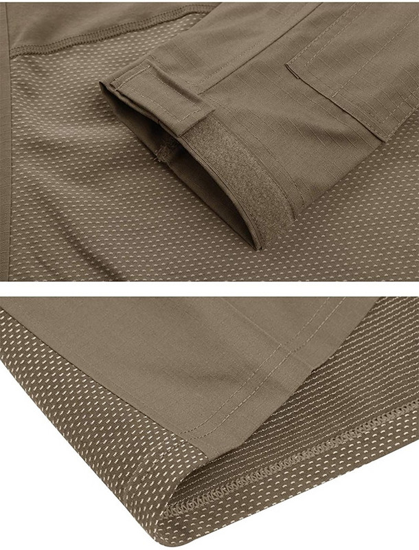 HAN WILD Tactical Combat Shirt Ανδρικό Βαμβακερό Στρατιωτικό Μπλουζάκι Καμουφλάζ Multicam Ενδύματα Στρατού των ΗΠΑ Μακρυμάνικο πουκάμισο Camo