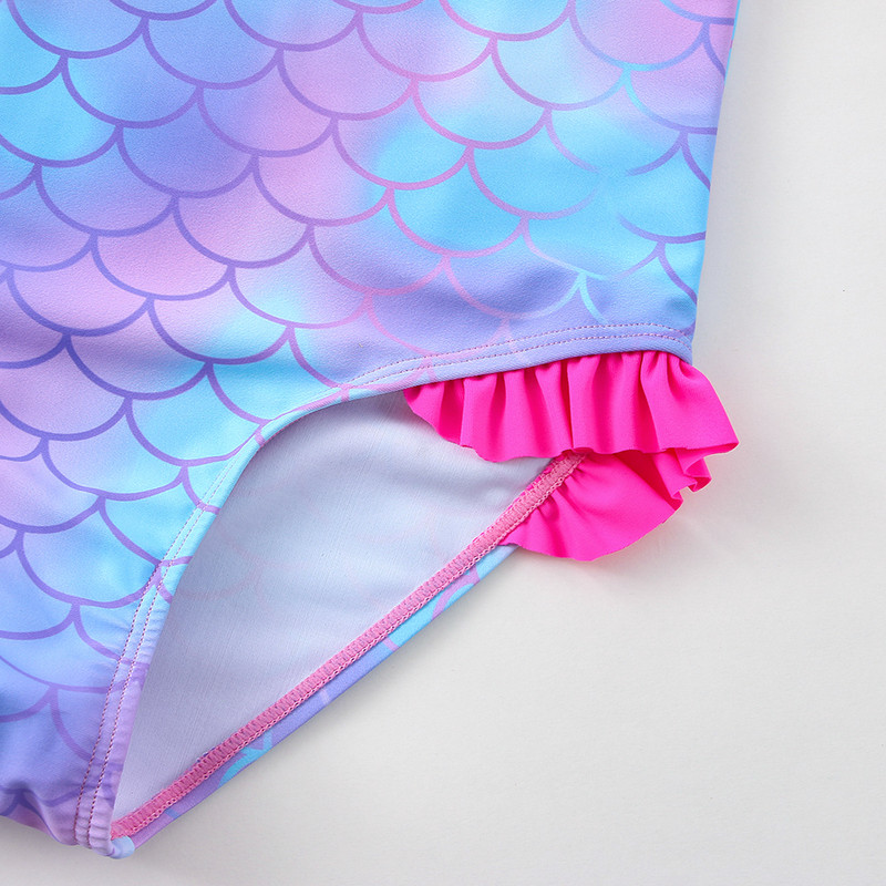 2022. gada meiteņu peldkostīms viengabala nāriņas peldkostīmi 3–12 gadi. Peldkostīms Purpura nāra bērnu peldkostīmi 2022. gada jaunums