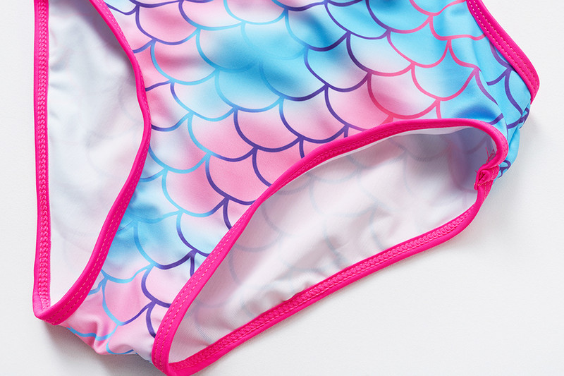 2023. gada nāru meiteņu peldkostīms viengabala svītraini, izgriezti peldkostīmi 3–10 gadu vecumam Mermaid bērnu peldkostīmi