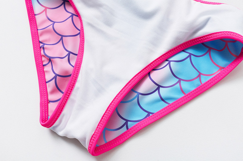 2023. gada nāru meiteņu peldkostīms viengabala svītraini, izgriezti peldkostīmi 3–10 gadu vecumam Mermaid bērnu peldkostīmi