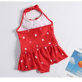 Lovely Girls Dot Swimsuit Παιδικά Μαγιό Gallus Υψηλής ποιότητας Μαγιό με αναπνέουσα αμμουδιά Red Navy Blue Baby swimming φούστα