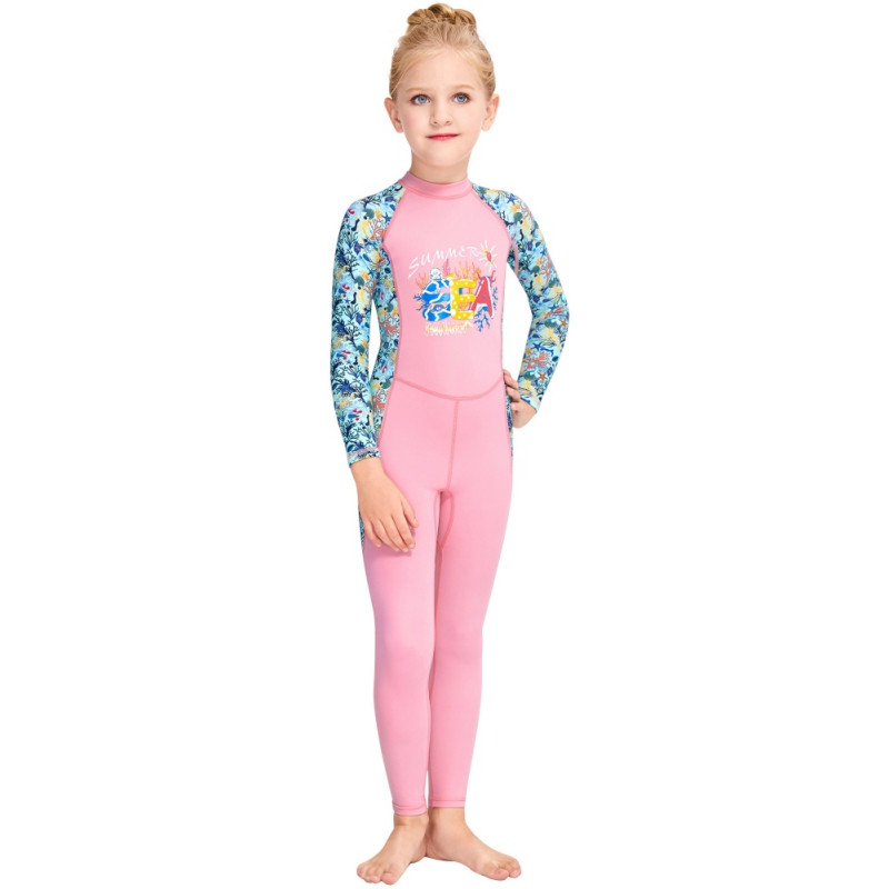 Meiteņu peldkostīmi, gari peldkostīmi, saules aizsardzība bērniem, treniņi snorkelēšanai, peldkostīmi, peldkostīmi, peldkostīmi, ātrā kaltēšana, peldēšana, ielādēta