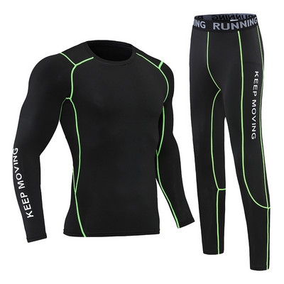 Bērnu kompresijas apģērbs, uzvalks zēnu skriešanai, basketbolam, futbolam, bērnu treniņtērps ātri žūstošs tops + legingi