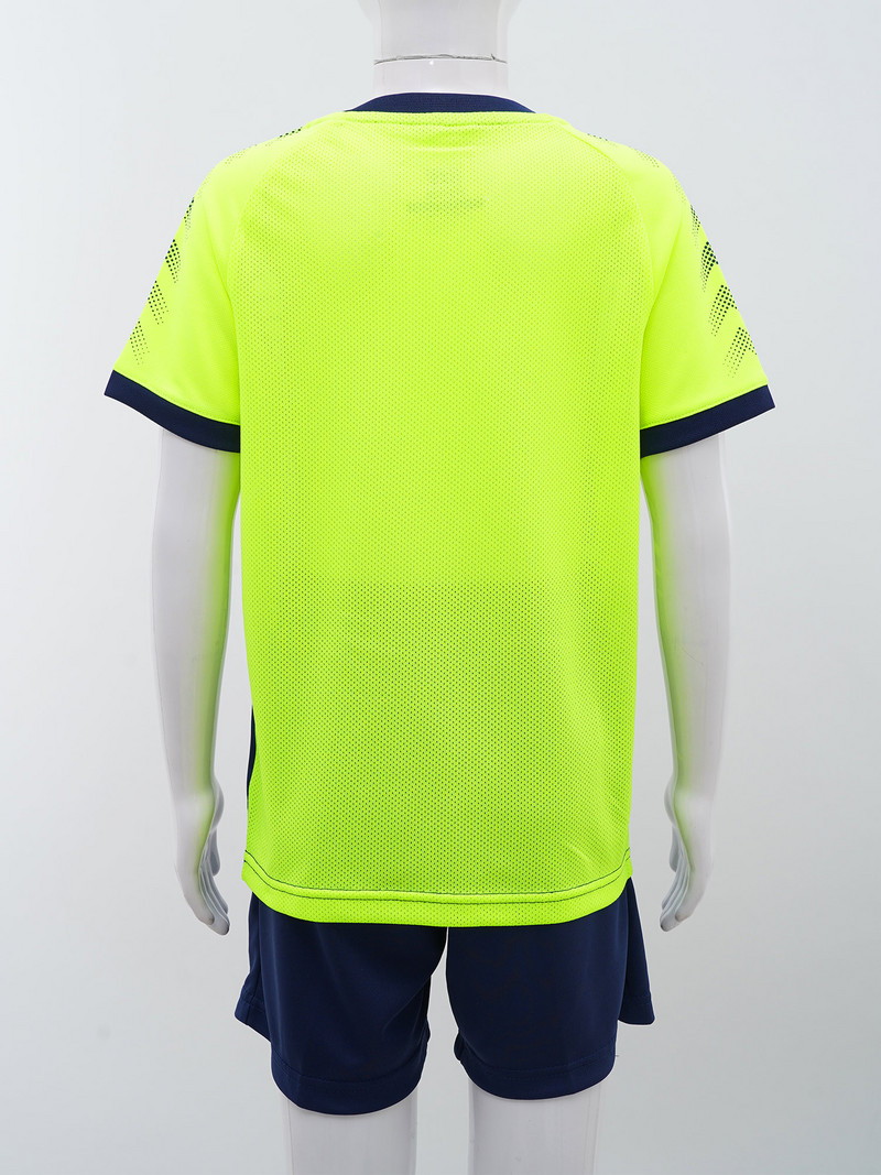 2gab Vasaras bērnu zēnu sporta tērpi futbola tērpi stilīgi apdrukas T-krekls ar īsām piedurknēm ar savelkamu elastīgu jostasvietu šorti