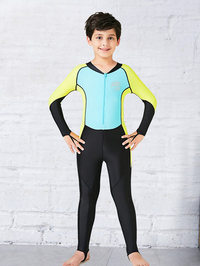 Saules aizsardzības zēnu peldkostīmi viengabala peldkostīmi meitenēm bērniem peldkostīmi ar garām piedurknēm bērnu peldkostīmi pludmales tērpi sērfošana