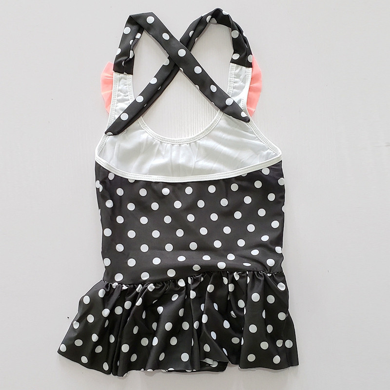 SWIMMART 6-10T Dječji kupaći kostimi Mini volan s točkastim printom Odjeća za plažu za slatke djevojke Dječji kupaći kostimi Kupaći kostimi za malu djecu Tinejdžerski kostim