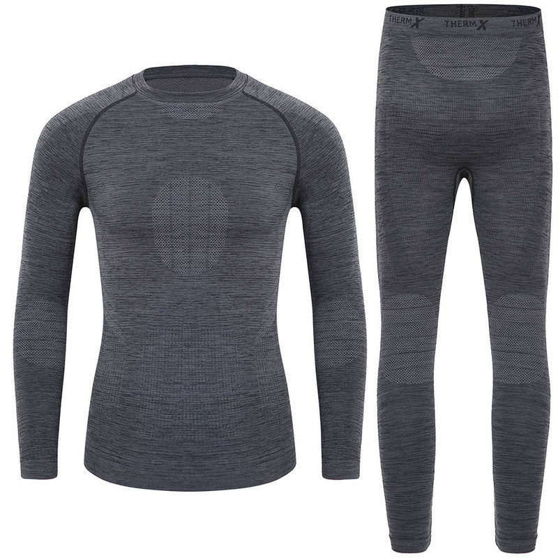 YOOY Ziemas Zēnu Slēpošanas Termoveļas Komplekti Bērnu Funkcionāli Krekli Un Bikses Meiteņu Sporta Komplekts Bērniem Ātri Nožūst Krekli un Bikses