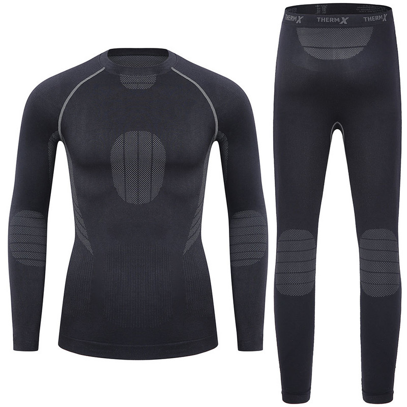 YOOY Ziemas Zēnu Slēpošanas Termoveļas Komplekti Bērnu Funkcionāli Krekli Un Bikses Meiteņu Sporta Komplekts Bērniem Ātri Nožūst Krekli un Bikses