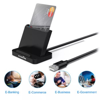 SCR816 Multi Smart Cardreader SD Card Reader Έξυπνη κάμερα Προσαρμογέας ανάγνωσης καρτών για Windows 10 8 7 XP Max OS Linux