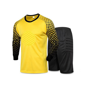 Μόδα Παιδικά Αγόρια Κοστούμια Προπόνησης Ποδοσφαίρου με σφουγγάρι προστατευτικά μπλουζάκια ποδοσφαίρου με σορτς για αθλητική φόρμα τερματοφύλακα