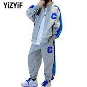 Bērni, zēni, sānu svītras, sporta tērpi, treniņtērps, ikdienišķs, ar garām piedurknēm stāvošs apkakles džemperis ar rāvējslēdzēju, elastīgs viduklis, skriešanas bikšu tērps