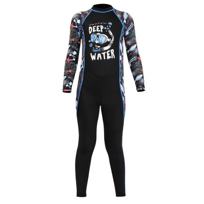 Bērni, meitenes, zēni, niršanas kostīms, neoprēna hidrotērps bērniem, lai uzturētu siltumu, viengabalains ar garām piedurknēm UV aizsardzībai