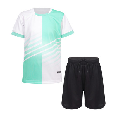 Copii Băieți Costum Sport Tricou cu mânecă scurtă și Set pantaloni scurți Fotbal Tenis Fotbal Baschet Uniforme Joc Antrenament Îmbrăcăminte sportivă