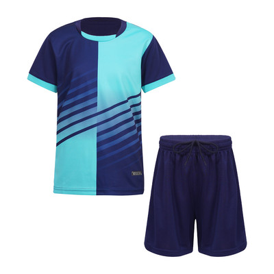 Copii Băieți Costum Sport Tricou cu mânecă scurtă și Set pantaloni scurți Fotbal Tenis Fotbal Baschet Uniforme Joc Antrenament Îmbrăcăminte sportivă