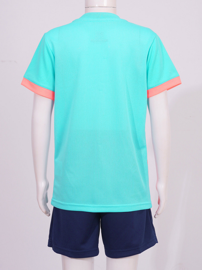 Copii Băieți Costum Sport Tricou cu mânecă scurtă și Set pantaloni scurți Fotbal Tenis Fotbal Baschet Uniforme Joc Antrenament Îmbrăcăminte sportivă