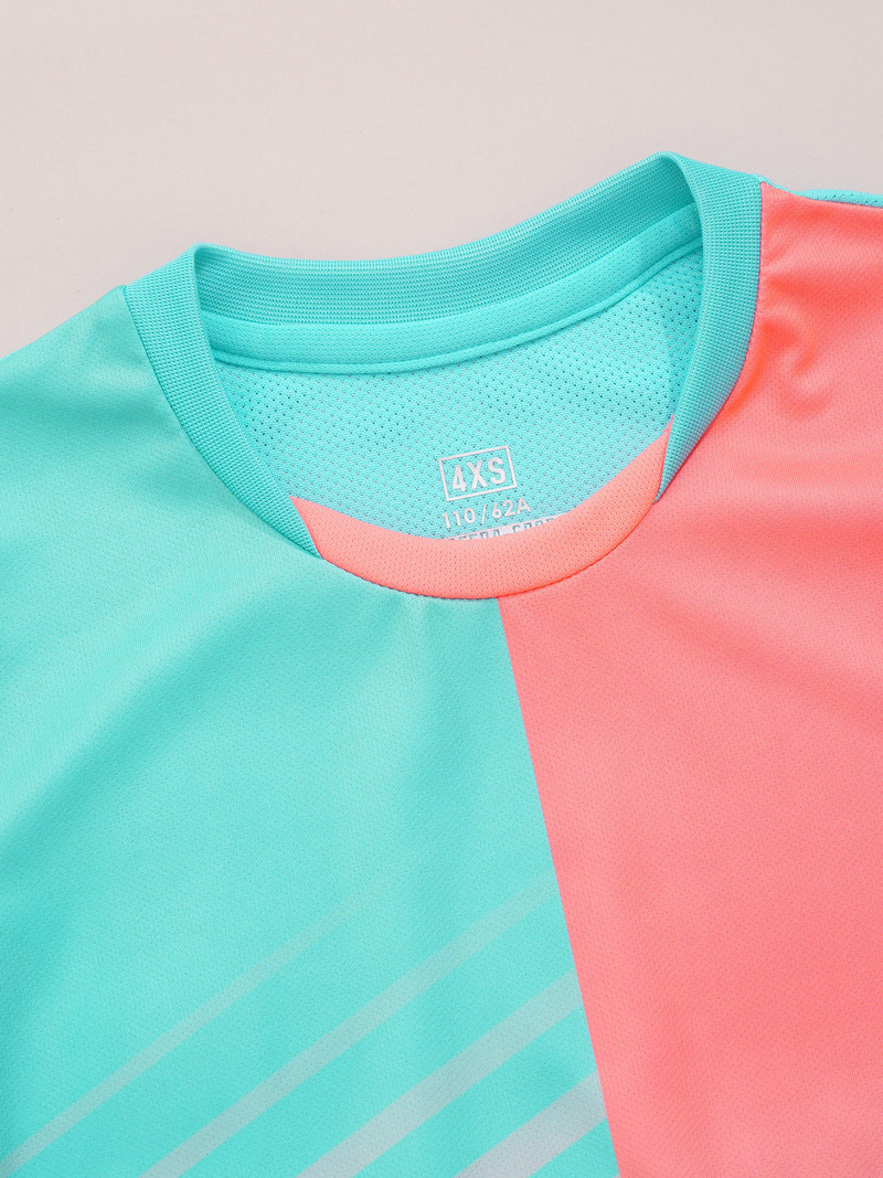 Copii Băieți Costum Sport Tricou cu mânecă scurtă și Set pantaloni scurți Fotbal Tenis Fotbal Baschet Uniforme Joc Antrenament Îmbrăcăminte sportivă