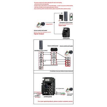 Mini RFID Proximity Card Reader IP68 Αδιάβροχο 13,56Mhz IC Card Reader Wiegand26/34 Card Reader For Access Control System
