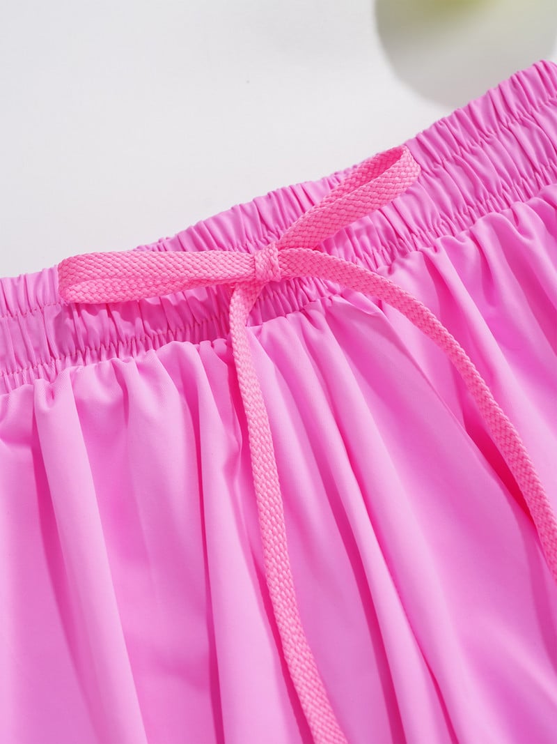 Sportska majica bez rukava za trčanje za djecu, djevojke, majica s elastičnim pojasom i vezicama za vježbanje, tenis, joga, gimnastički set