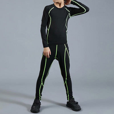 2021. gada jauns rudens un ziemas badmintona bērnu termoveļas komplekts zēniem meitenēm sportam ātri žūstošs bērnu treniņtērps divdaļīgs