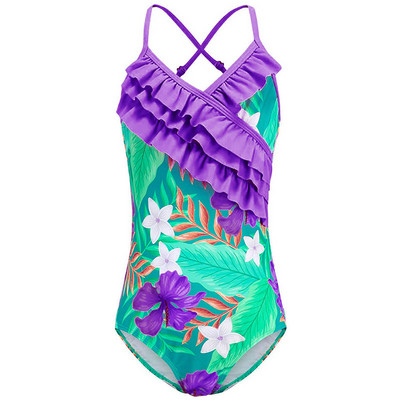 2023-as lányok fürdőruhák egyrészes fürdőruhák 2-10 éves gyerekeknek fürdőruhák virágmintás strandruhák gyerekeknek lányok úszóruhák