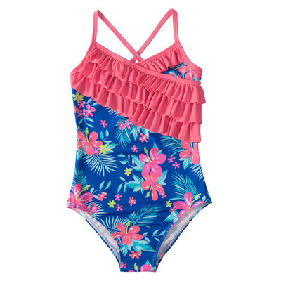 2023-as lányok fürdőruhák egyrészes fürdőruhák 2-10 éves gyerekeknek fürdőruhák virágmintás strandruhák gyerekeknek lányok úszóruhák