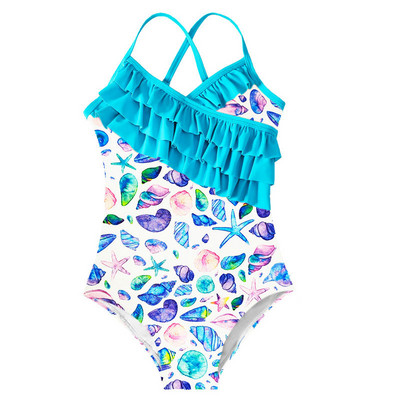 2023-as lányok fürdőruhák egyrészes fürdőruhák 2-10 éves gyerekeknek fürdőruhák virágmintás strandruhák gyerekeknek lányok úszóruhák
