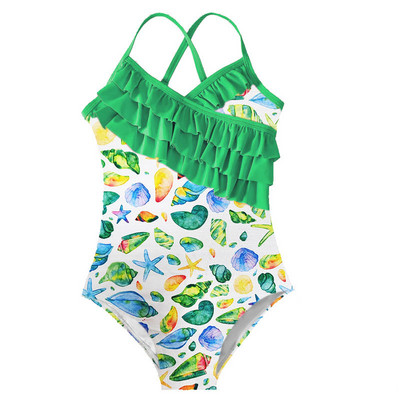 2023-as lányok fürdőruhák egyrészes fürdőruhák 2-10 éves gyerekeknek fürdőruhák virágmintás strandruhák gyerekeknek lányok úszóruhák