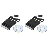 Mazumtirdzniecības 2X universāls viedkaršu lasītājs bankas kartes ID CAC DNIE bankomāta IC SIM karšu lasītājs Android tālruņiem un planšetdatoriem