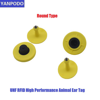 Yanpodo ISO18000-6C állatállomány nyomon követése állatok füljelzője elektronikus szarvasmarha juh sertés tehén címke hosszú RFID UHF állati füljelző