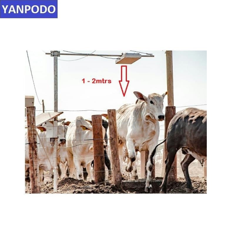 Yanpodo ISO18000-6C állatállomány nyomon követése állatok füljelzője elektronikus szarvasmarha juh sertés tehén címke hosszú RFID UHF állati füljelző