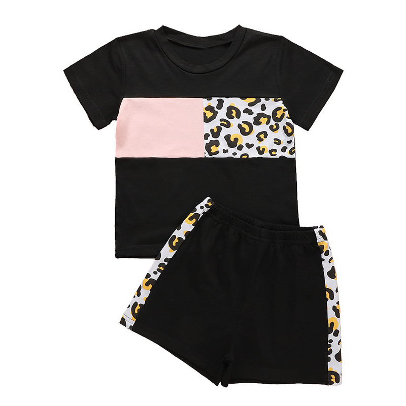 Ljetna ležerna odjeća, dječja, dječačka, ljetna sportska odjeća, kratki rukavi, dizajn majica kratkih rukava i kratkih hlačica za vježbanje, fitnes