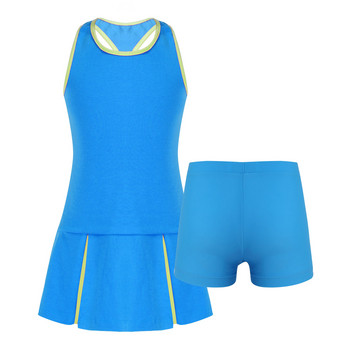 Φόρμες για κορίτσια Παιδικά καλοκαιρινά αθλητικά κοστούμια Φόρεμα & σορτς Αθλητικά Παιδικά Γυμναστήριο Γυμναστήριο Τένις Σετ αθλητικών ρούχων μπάντμιντον