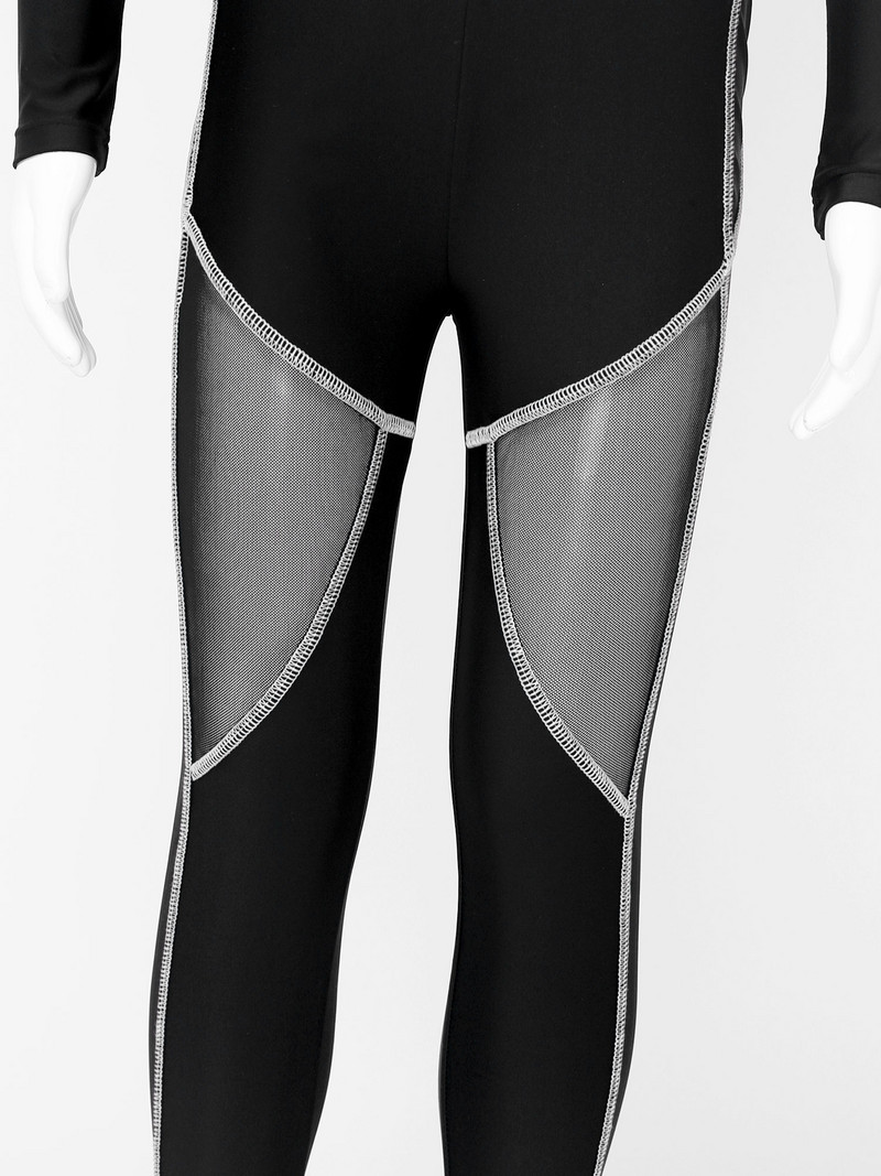 Dječja proljetna odjeća Novi stil Moda za vježbanje Yoga Running Outfit dugih rukava Patchwork Top s tajicama Sportska odjeća za djevojčice