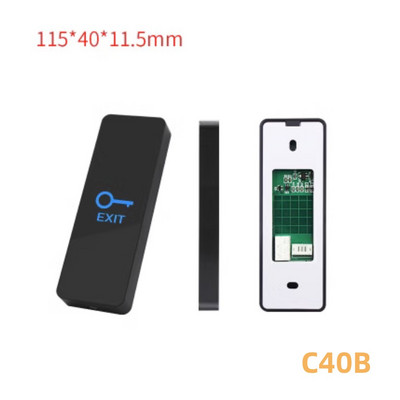 Durvju pieskāriena izejas poga Spied Home Release Slēdža paneļa piekļuves vadības LED gaisma