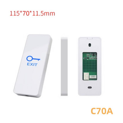 Durvju pieskāriena izejas poga Spied Home Release Slēdža paneļa piekļuves vadības LED gaisma