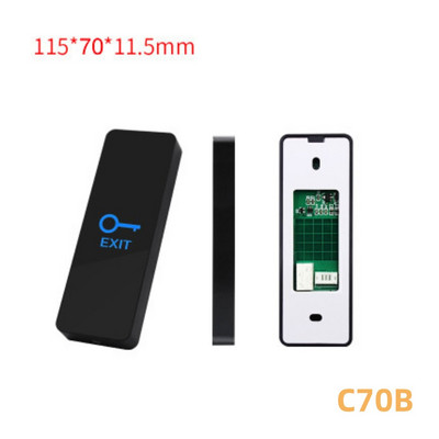 Durvju pieskāriena izejas poga Spied Home Release Slēdža paneļa piekļuves vadības LED gaisma