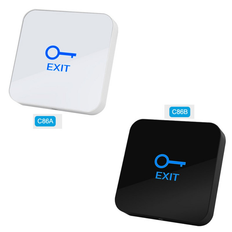 Durvju pieskāriena izejas poga Spied Home Release Slēdža paneļa piekļuves vadības LED gaisma